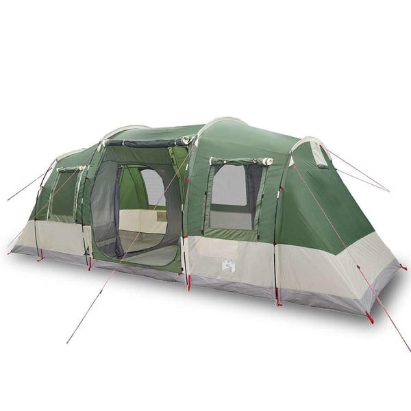 vidaXL Tunneltelt for camping 4 personer grønn vanntett