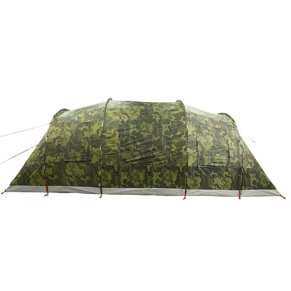 vidaXL 4-personers campingtelt vandtæt camouflage