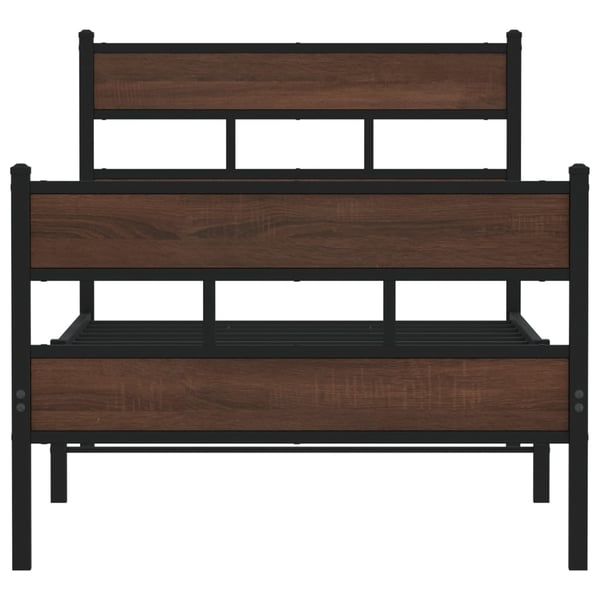 vidaXL Sengeramme uten madrass med hodegavl og fotgavl 90x200 cm