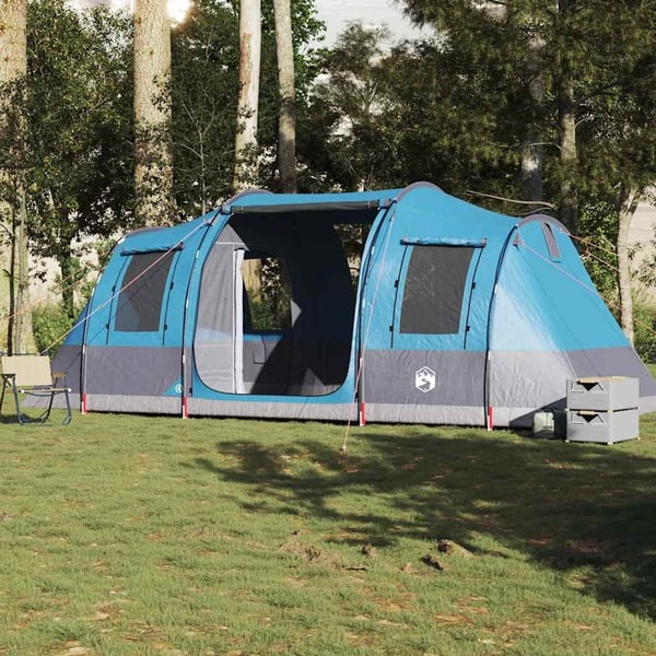 vidaXL Tunneltelt for camping 4 personer blå vanntett