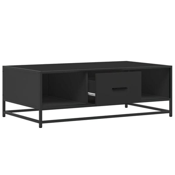 vidaXL Salongbord svart 100x57x35 cm konstruert tre og metall