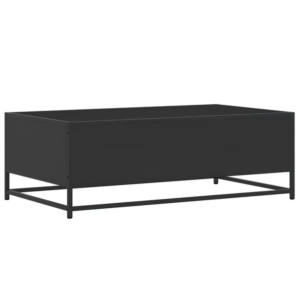 vidaXL Salongbord svart 100x57x35 cm konstruert tre og metall