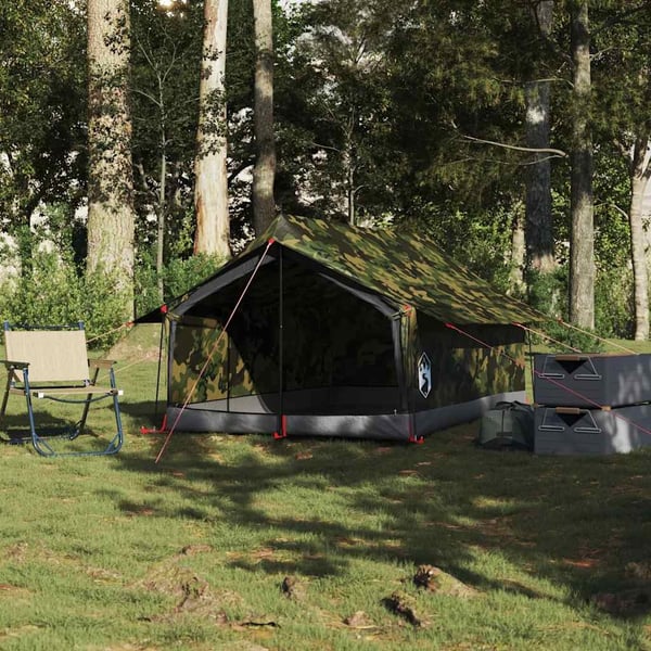 vidaXL Campingtelt 2 personer kamuflasje vanntett