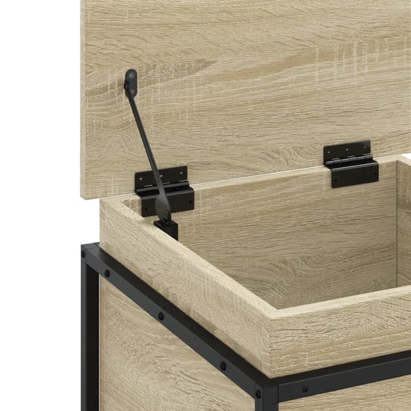 vidaXL Oppbevaringsboks lokk sonoma eik 40x40x51,5 cm konstruert tre