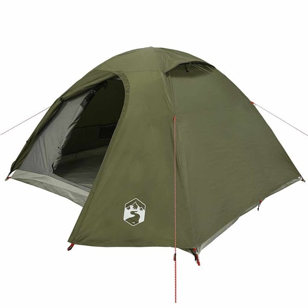 vidaXL Camping Teltta Dome 4-hengen oliivinvihreä vedenpitävä