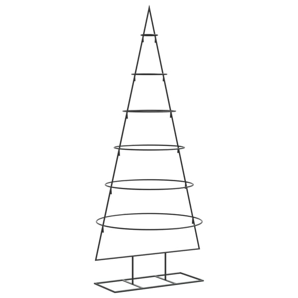 vidaXL Juletre til dekorasjon metall svart 180 cm
