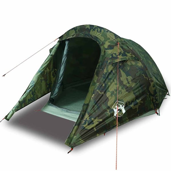 vidaXL Tunneltelt for camping 3 personer kamuflasje vanntett