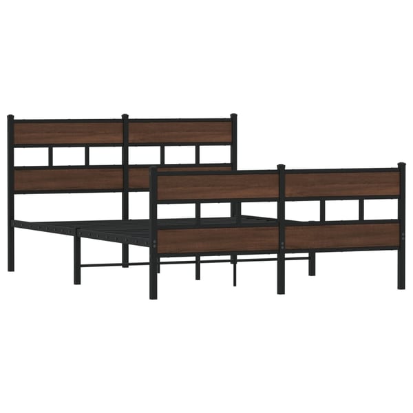 vidaXL Sengeramme uten madrass med hodegavl og fotgavl 140x200 cm