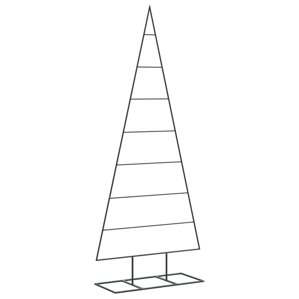vidaXL dekorativt juletræ 150 cm metal sort