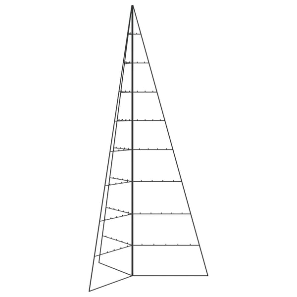 vidaXL dekorationstræ 210 cm metal sort