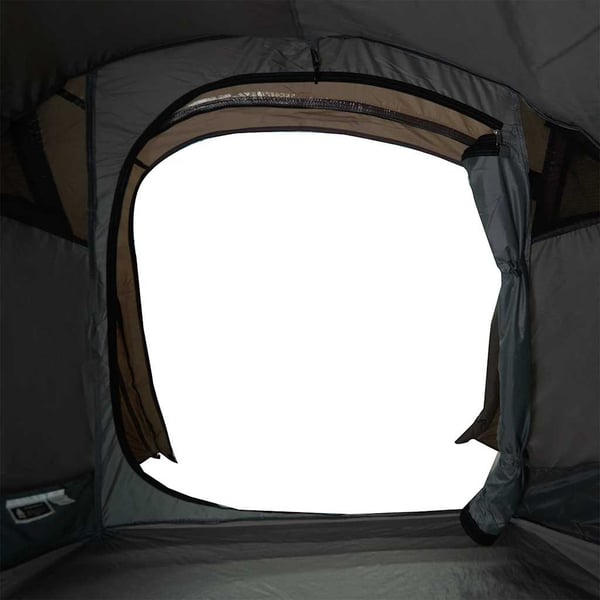 vidaXL Tunneltelt for camping 3 personer brun vanntett