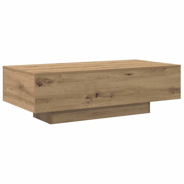 vidaXL Salongbord artisan eik 100x49,5x31 cm konstruert tre