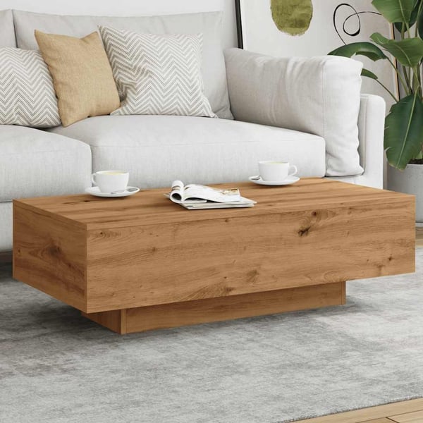 vidaXL Salongbord artisan eik 100x49,5x31 cm konstruert tre