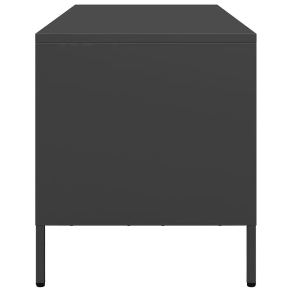 vidaXL tv-bord 68x39x43,5 cm koldvalset stål sort