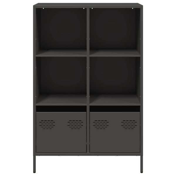vidaXL Highboard svart 68x39x103,5 cm stål