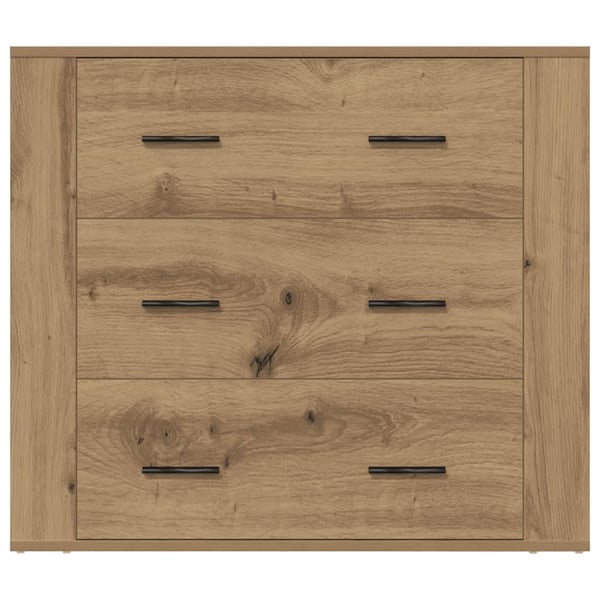 vidaXL Skjenk artisan eik 80x33x70 cm konstruert tre