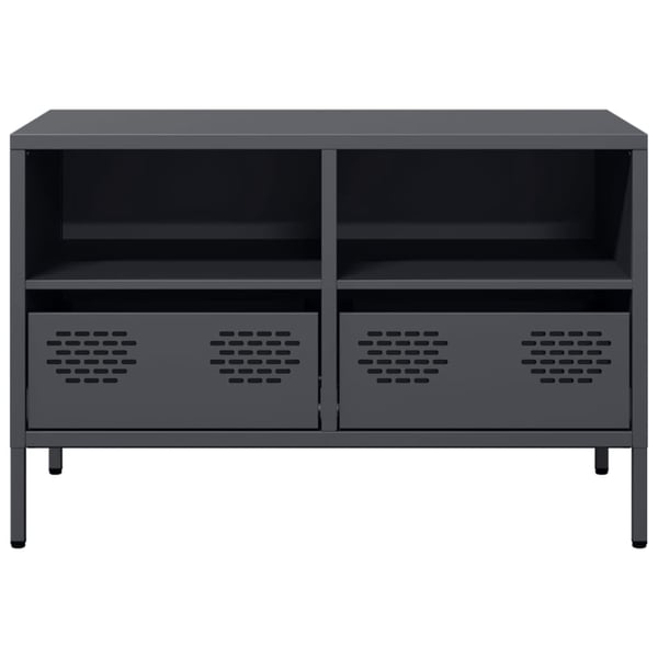 vidaXL tv-bord 68x39x43,5 cm koldvalset stål antracitgrå
