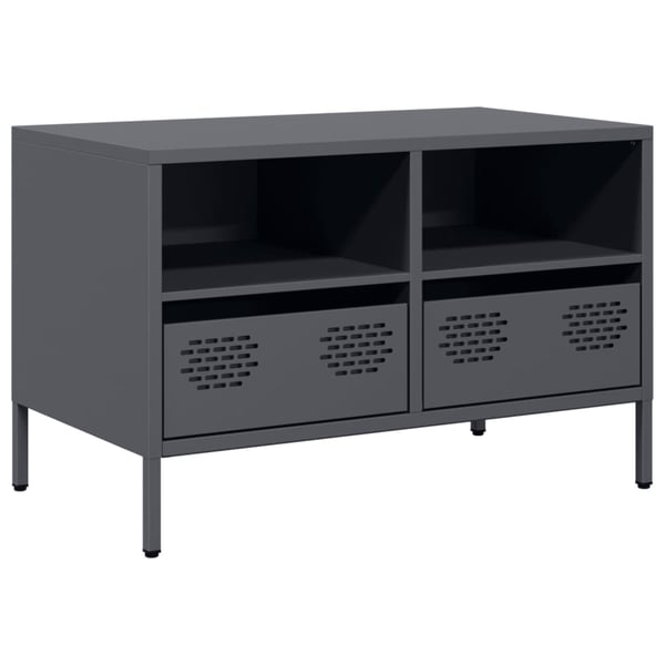 vidaXL TV-taso antrasiitti 68x39x43,5 cm kylmävalssattu teräs