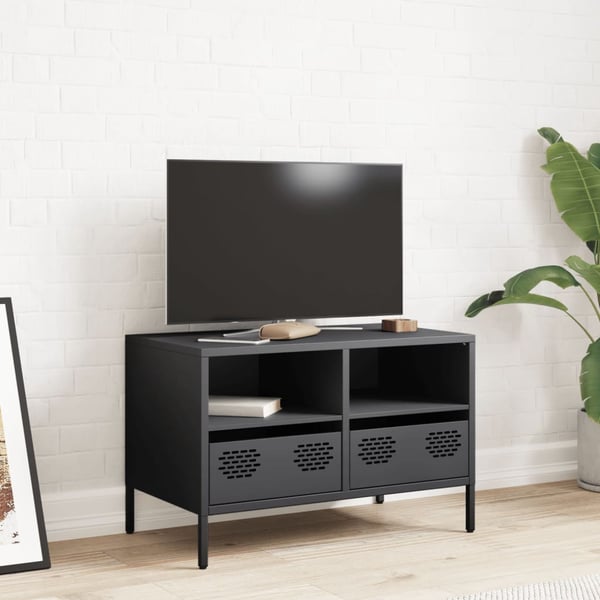 vidaXL tv-bord 68x39x43,5 cm koldvalset stål antracitgrå