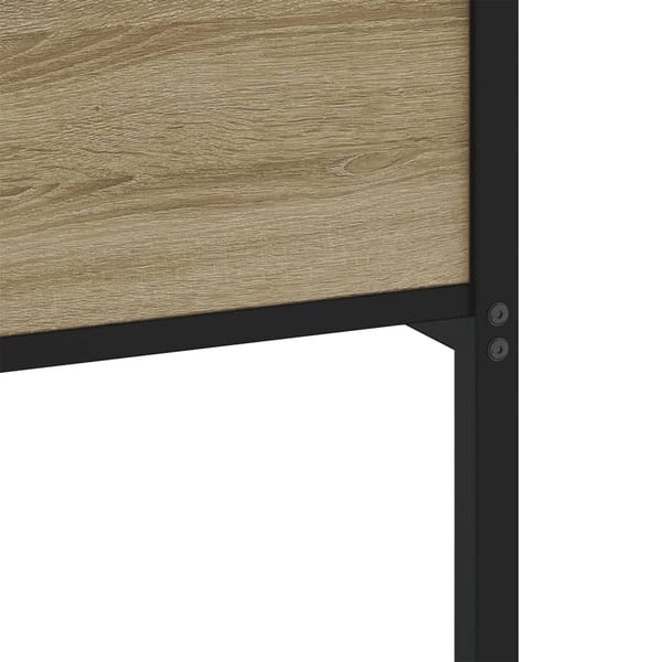 vidaXL Sengeramme uten madrass sonoma eik 120x200 cm konstruert tre