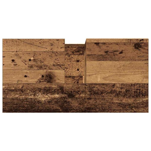 vidaXL Baderomsvaskskap gammelt tre 65x33x60 cm konstruert tre