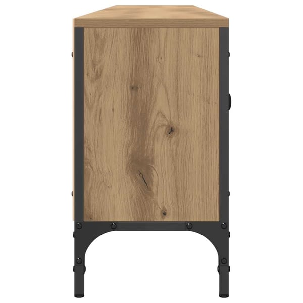 vidaXL TV-benk med skuff artisan eik 200x25x44 cm konstruert tre
