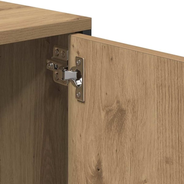 vidaXL TV-benk med skuff artisan eik 200x25x44 cm konstruert tre