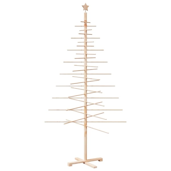 vidaXL Juletre av tre til pynt 210 cm heltre furu