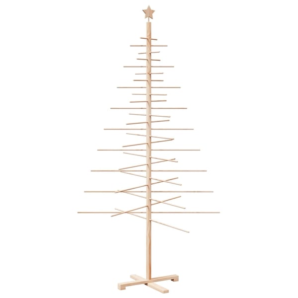 vidaXL Juletre av tre til pynt 210 cm heltre furu
