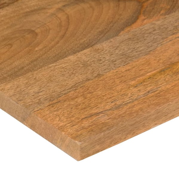 vidaXL Skrivebordsplate med kurve 110x50x2,5 cm heltre grovt mangotre