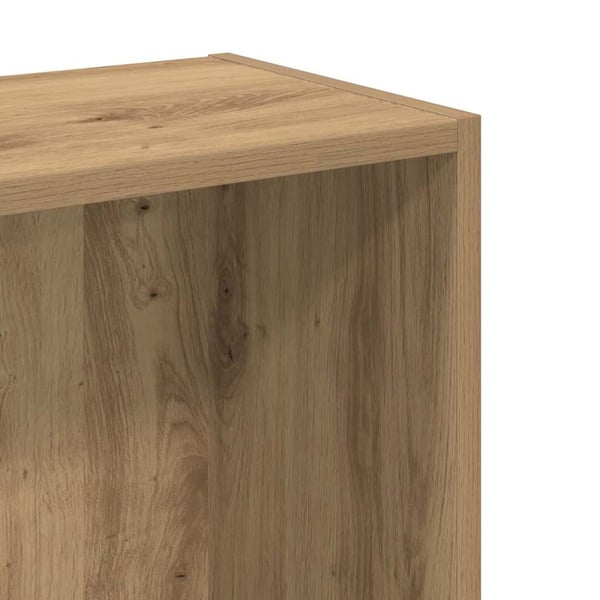 vidaXL Bokhylle artisan eik 80x24x76 cm konstruert tre
