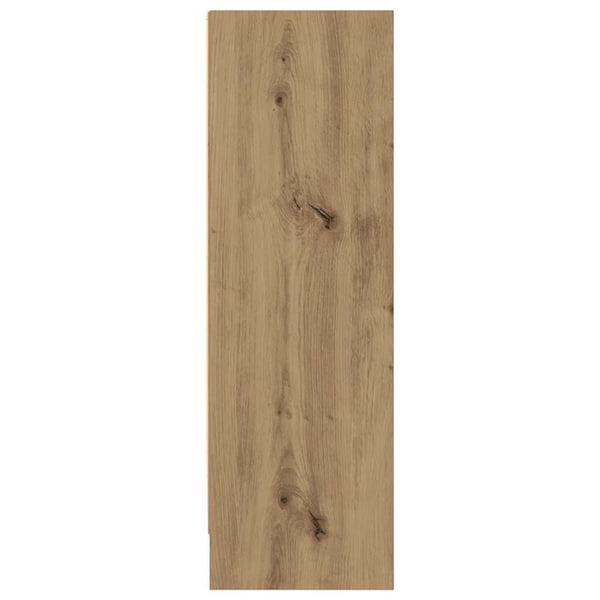 vidaXL Bokhylle artisan eik 80x24x76 cm konstruert tre