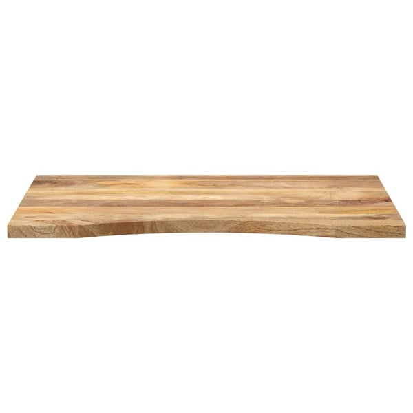 vidaXL Skrivebordsplate med kurve 90x60x2,5 cm heltre grovt mangotre