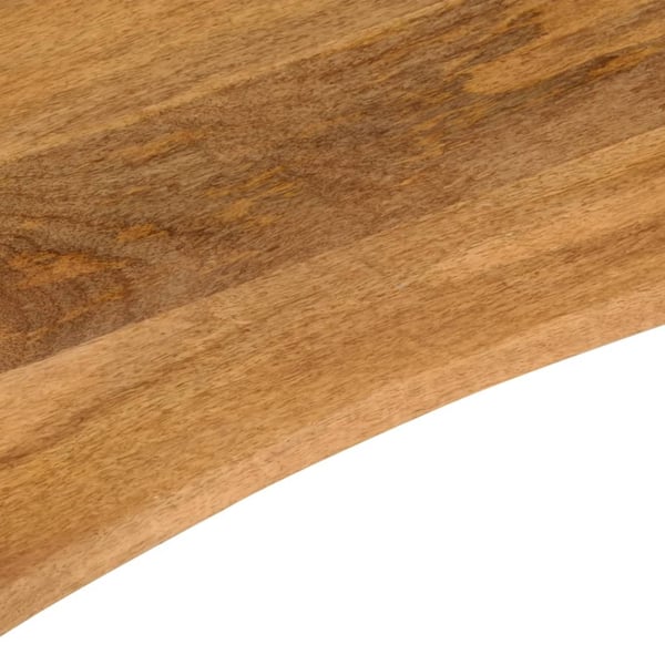 vidaXL Skrivebordsplate med kurve 140x50x2,5 cm heltre grovt mangotre