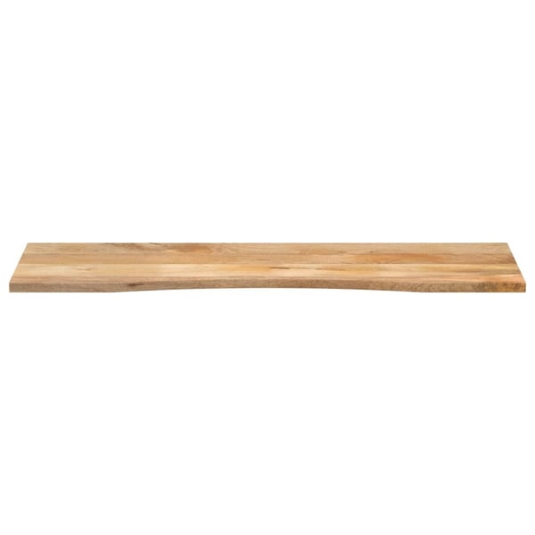 vidaXL Skrivebordsplate med kurve 160x50x2,5 cm heltre grovt mangotre