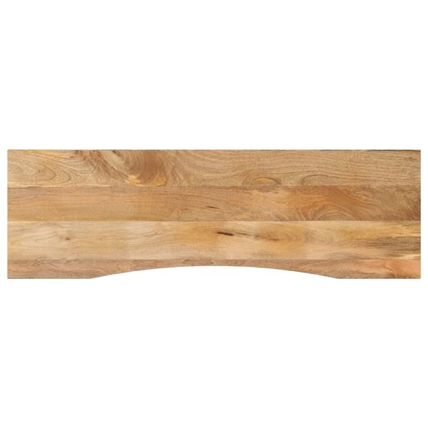 vidaXL Skrivebordsplate med kurve 160x50x2,5 cm heltre grovt mangotre