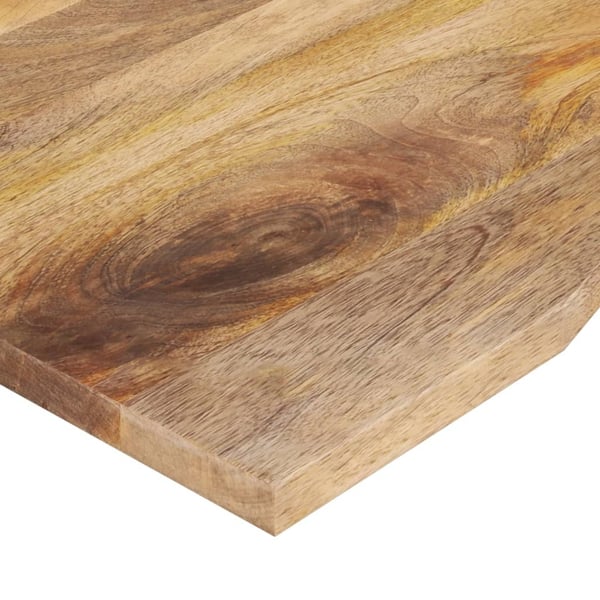 vidaXL Skrivebordsplate med kurve 160x50x2,5 cm heltre grovt mangotre