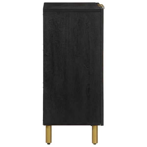 vidaXL senkki Musta 60x33x75 cm suunniteltu puu