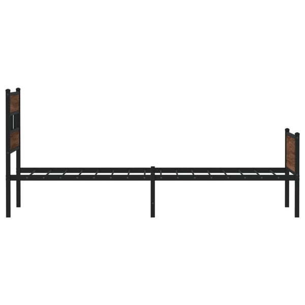 vidaXL Sengeramme uten madrass brun eik 107x200 cm konstruert tre