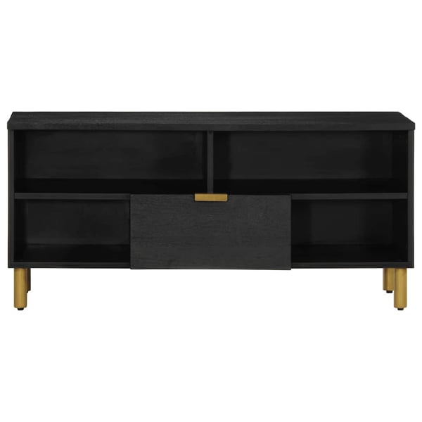 vidaXL Tv-bänk svart 100x33x46 cm konstruerat trä