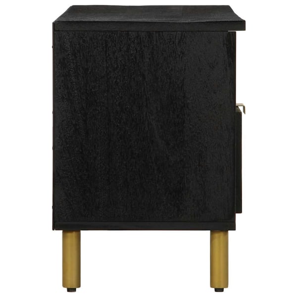 vidaXL Tv-bänk svart 100x33x46 cm konstruerat trä