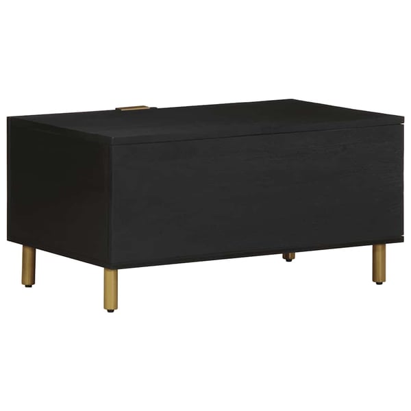 vidaXL Sohvapöytä musta 80x50x40 cm tekninen puu