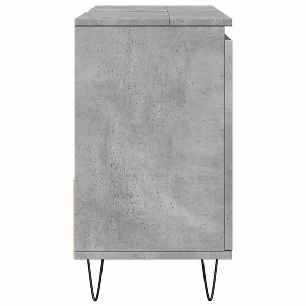 vidaXL Baderomsservantskap betonggrå 65x33x60 cm konstruert tre