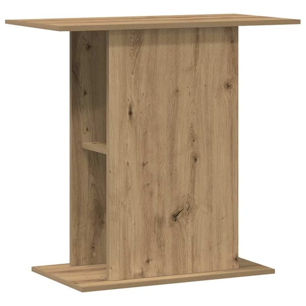 vidaXL Akvariestativ håndverkseik 36x75x72,5 cm konstruert tre