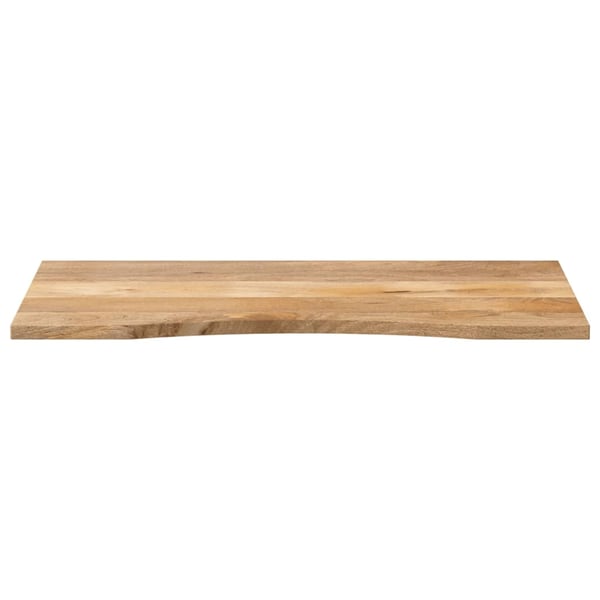 vidaXL Pöytälevy kaarella 120x50x2,5 cm täysi karkea mangopuu