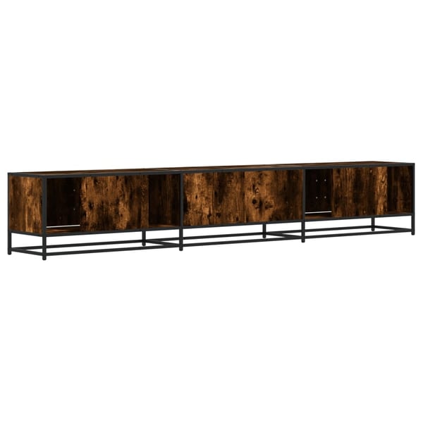 vidaXL TV-benk røkt eik 240x35x41 cm konstruert tre