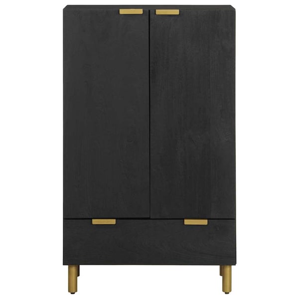 vidaXL Highboard svart 60x33x100 cm konstruert tre
