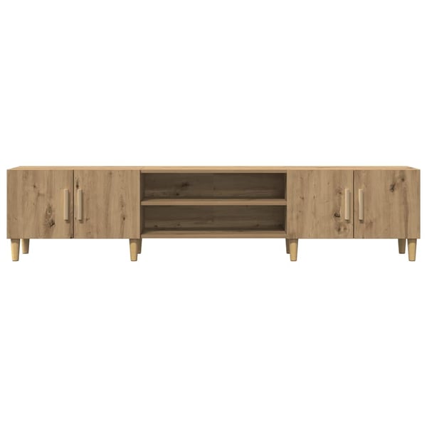 vidaXL TV-benk artisan eik 180x31,5x40 cm konstruert tre