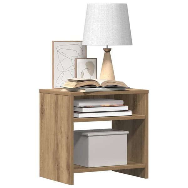 vidaXL Nattbord 2 stk artisan eik 40x30x40 cm konstruert tre