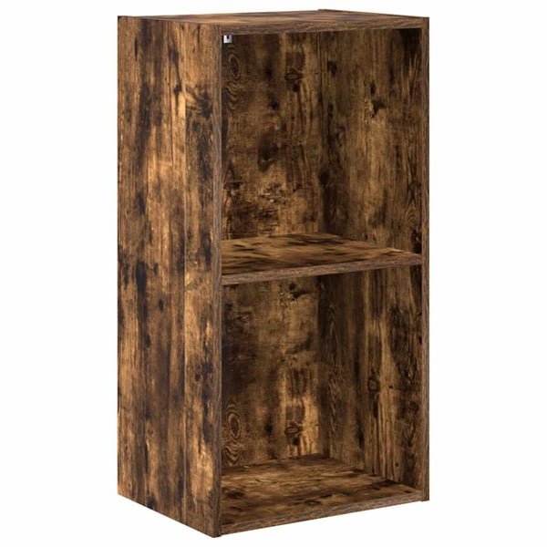 vidaXL bogreol 40x30x77 cm konstrueret træ røget egetræsfarve